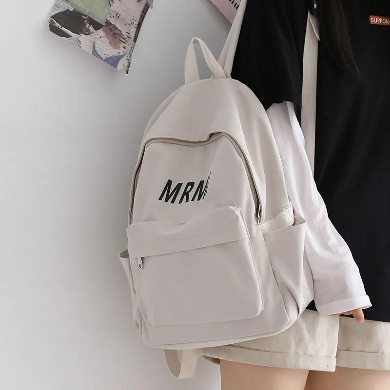 Fresh Style Schoolbag Women'S Ins Korean Style Senior High School Style All-Match Mori Style Backpack For Junior High School Students Large Capacity Double Backpack - Image 2
