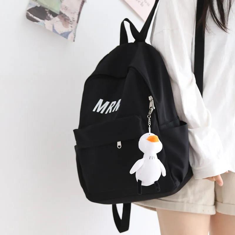 Fresh Style Schoolbag Women'S Ins Korean Style Senior High School Style All-Match Mori Style Backpack For Junior High School Students Large Capacity Double Backpack - Image 4