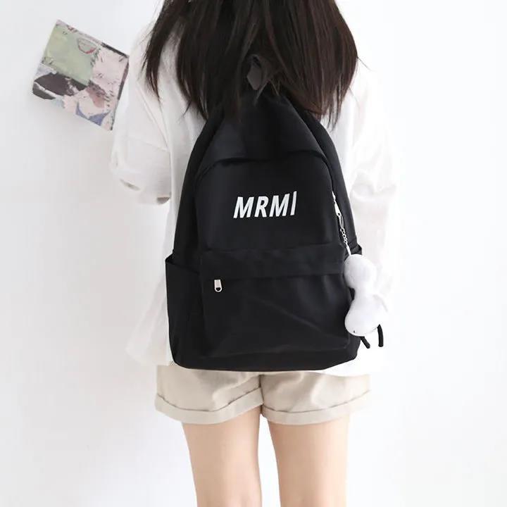 Fresh Style Schoolbag Women'S Ins Korean Style Senior High School Style All-Match Mori Style Backpack For Junior High School Students Large Capacity Double Backpack - Image 5
