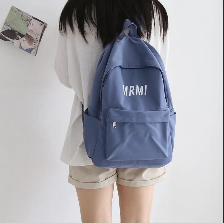 Fresh Style Schoolbag Women'S Ins Korean Style Senior High School Style All-Match Mori Style Backpack For Junior High School Students Large Capacity Double Backpack - Image 1