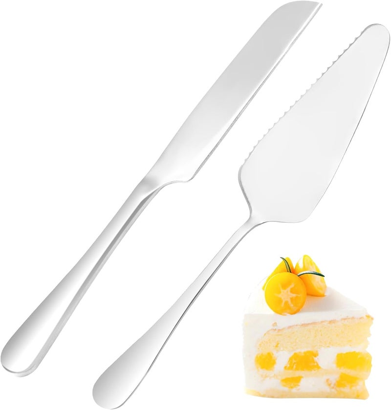 Siutaga Wedding Cake Knife and Server Set Cake Cutter Cake Cutting Set for Wedding Cake Birthday Gift Set Cutter and Pie Spatula for Wedding, Birthday, Parties and Events - Image 1