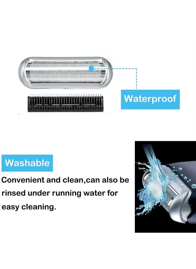 Brrnoo - Electric Shaver Replacement Head for Braun Series 5, Electric Shaver Replacement Heads,5s Razor Replacement Foil & Cutter for Compatible with Braun M90 M60 P40 P50 P60 P70 P80 555 575 370-5S - Image 1