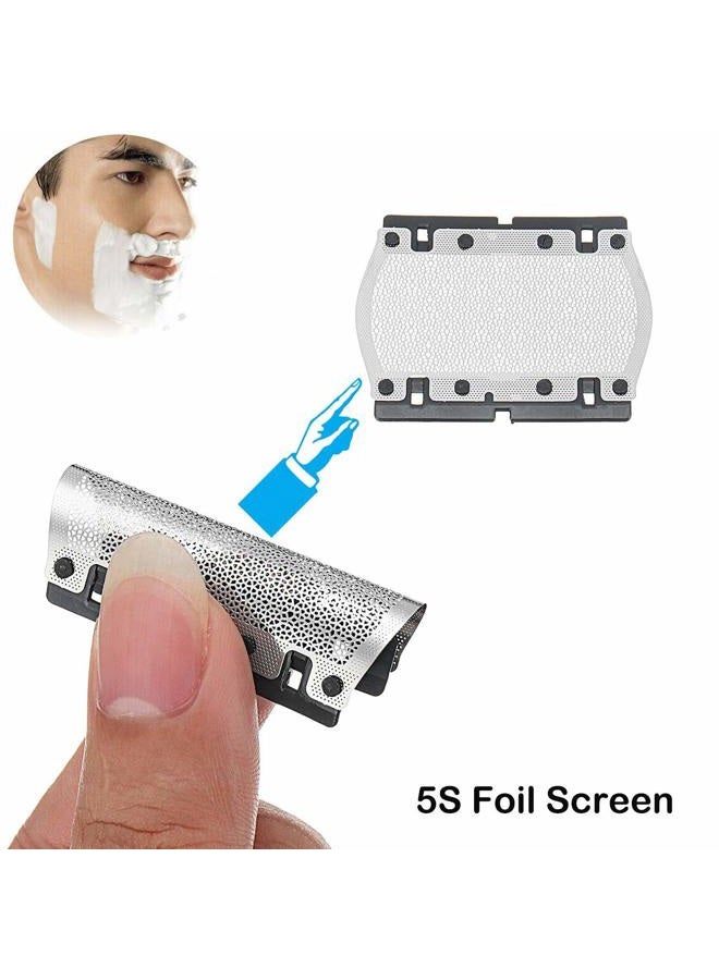 Brrnoo رأس استبدال ماكينة الحلاقة الكهربائية لسلسلة براون 5، رؤوس استبدال ماكينة الحلاقة الكهربائية، ورقة وشفرات استبدال 5s متوافقة مع براون M90 M60 P40 P50 P60 P70 P80 555 575 370-5S - Image 5