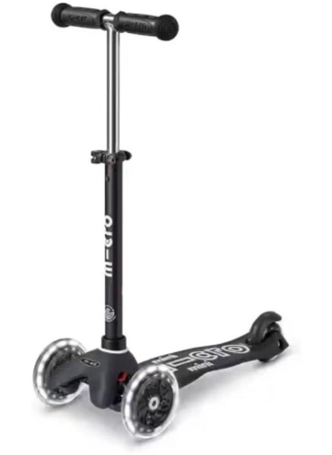 Micro - Micro Scooters- Mini Deluxe 3 in 1 Deluxe Eco -Black | Scooter for Kids | Kids Scooter | Scooter with LED Wheels | Scooter for Kids 3-5 Years - Image 1