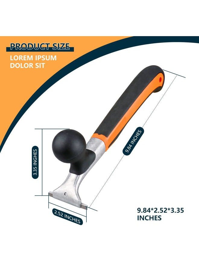 Quini Premium Ergonomic Carbide Scraper Tool,2.5-inch,Heavy-Duty Paint Scraper, Wood and Floor Scraper for Removing Varnish, Glue, Rust, Paint, Resin, Dry Glaze, Stains, Putty, and Scratches - Image 5