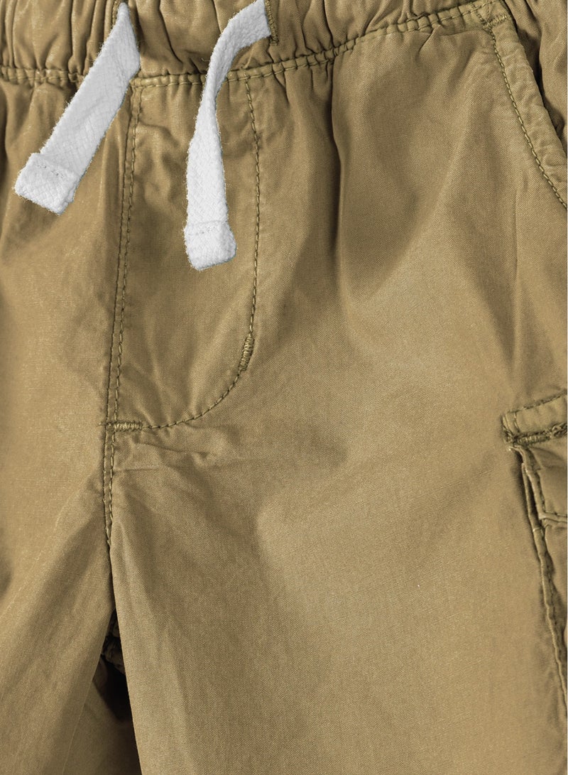 MINOTI Kids Poplin Cargo Shorts  - Image 3