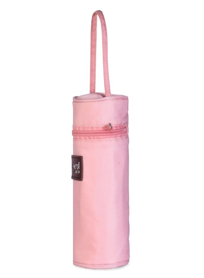 HAMSTER London Super Luxe Bottle Cover, Soft Baby Feeding Bottle Cover with Easy to Hold Strap for 120ml to 150ml Bottles (Peach) - Image 2
