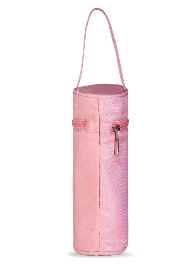 HAMSTER London Super Luxe Bottle Cover, Soft Baby Feeding Bottle Cover with Easy to Hold Strap for 120ml to 150ml Bottles (Peach) - Image 4