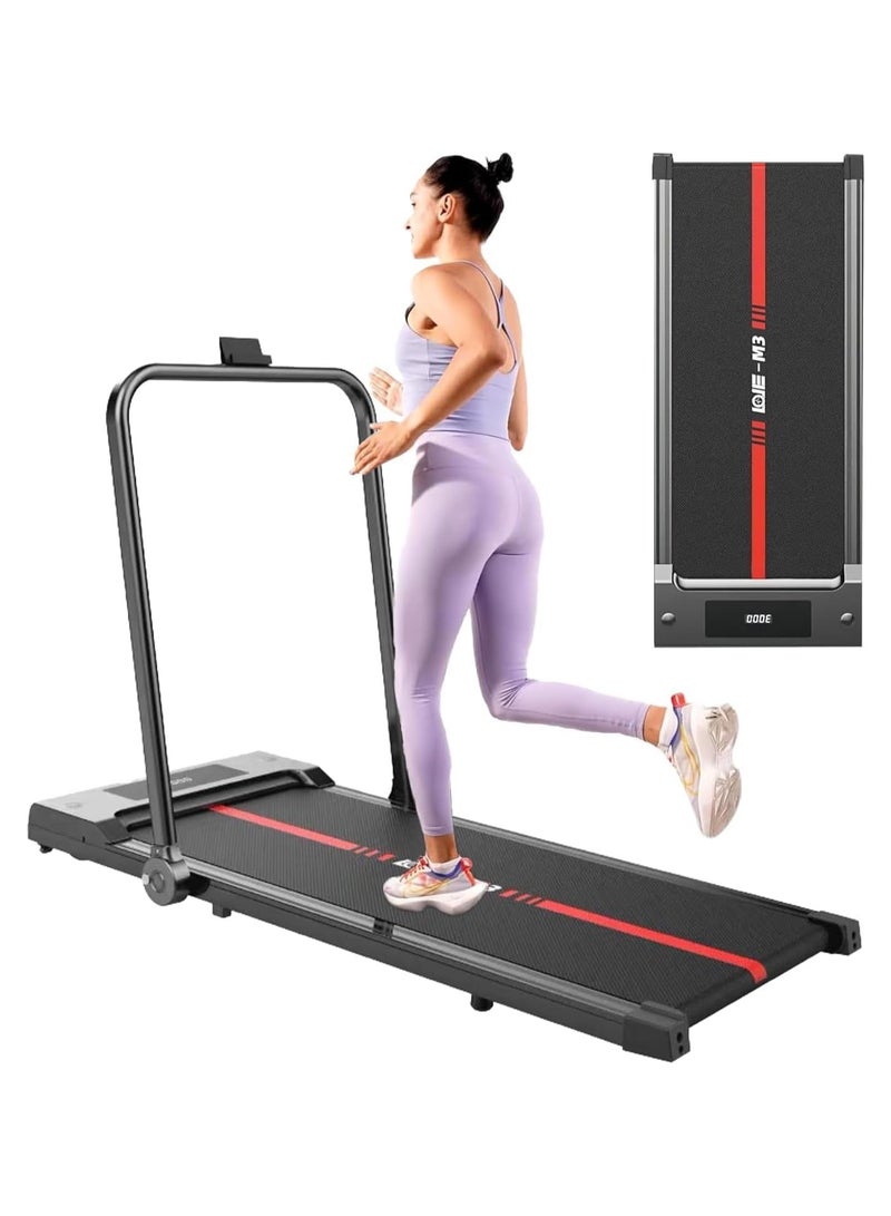 ETG 1-6KM/H Household Flat Electric Treadmill Easy to Store and Foldable 121*50*8CM, holds a weight of up to 120 kg  - Image 1