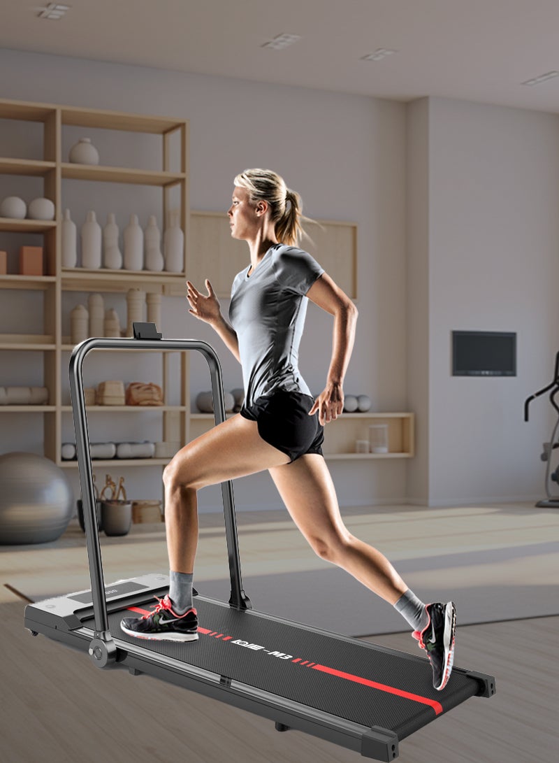 ETG 1-6KM/H Household Flat Electric Treadmill Easy to Store and Foldable 121*50*8CM, holds a weight of up to 120 kg  - Image 3