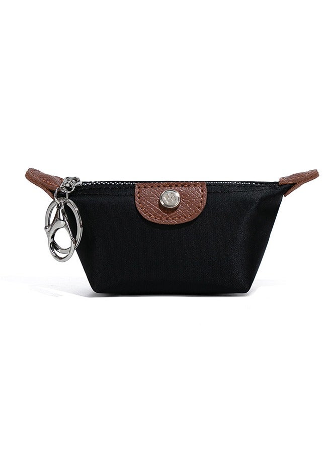Mini Bag Wallet Case for AirPods / AirPods Pro, Mini Headphone Bag, Mini Bag Jewelry Accessories, Women - Black - Image 1