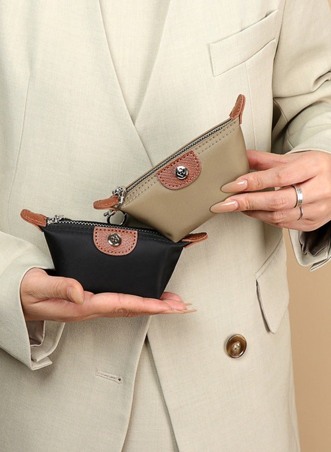 Mini Bag Wallet Case for AirPods / AirPods Pro, Mini Headphone Bag, Mini Bag Jewelry Accessories, Women - Black - Image 3