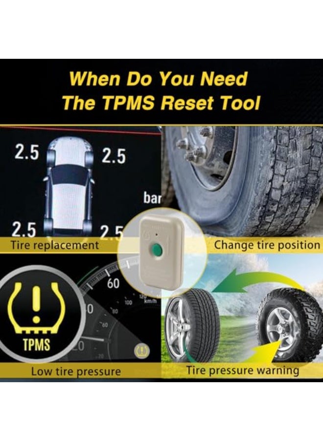 Starwell TPMS Sensor Tool TPMS Relearn Tool Compatible with Ford Lincoln TPMS Reset Sensor Programming Training Tools Tire Pressure Monitoring System Replace #: 8C2T-1A203-AB TPMS-19 8C2Z-1A203-A - Image 3