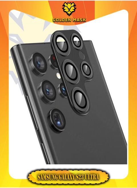 For Samsung Galaxy S23 Ultra Camera Lens Protective Screen (Black)