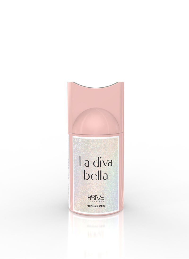 PRIVE Prive La Diva Bella Deodorant Spray 250ml  - Image 1