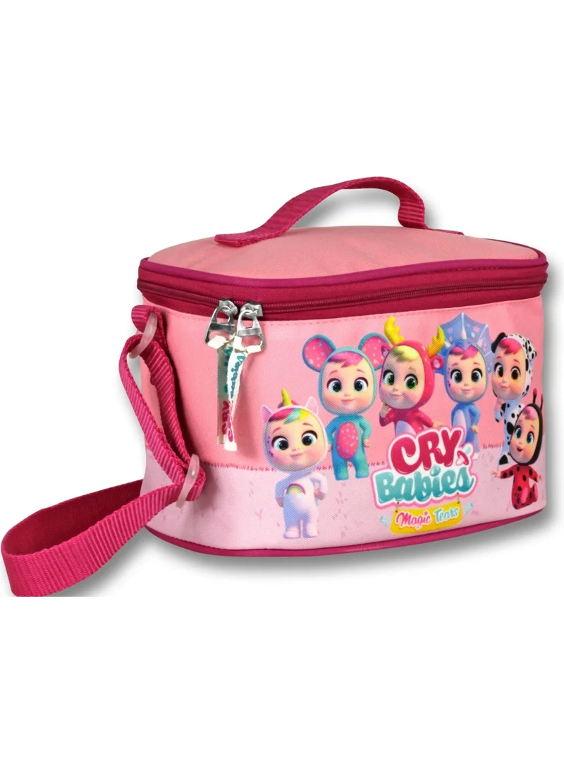 Ümit Çanta Cry Babies Fantasy Claret-Pink Girl Thermal Insulated Lunch Bag