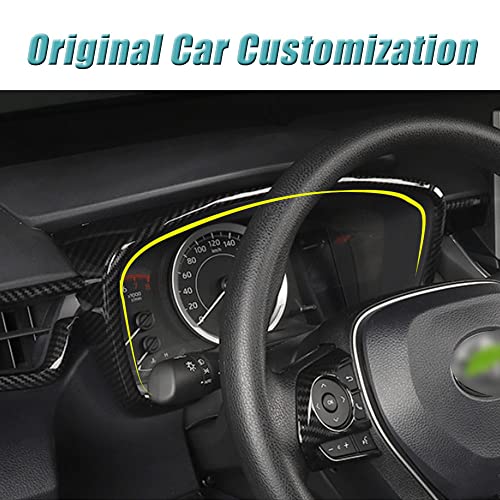 BOYUER for Toyota Corolla 2020-2024,2019-2024 Corolla Hatchback Corolla Cross ABS Instrument Panel Dial Dashboard Trim Cover Frame Car Interior Accessories Decoration Panel Trims (Carbon Fiber) - Image 4