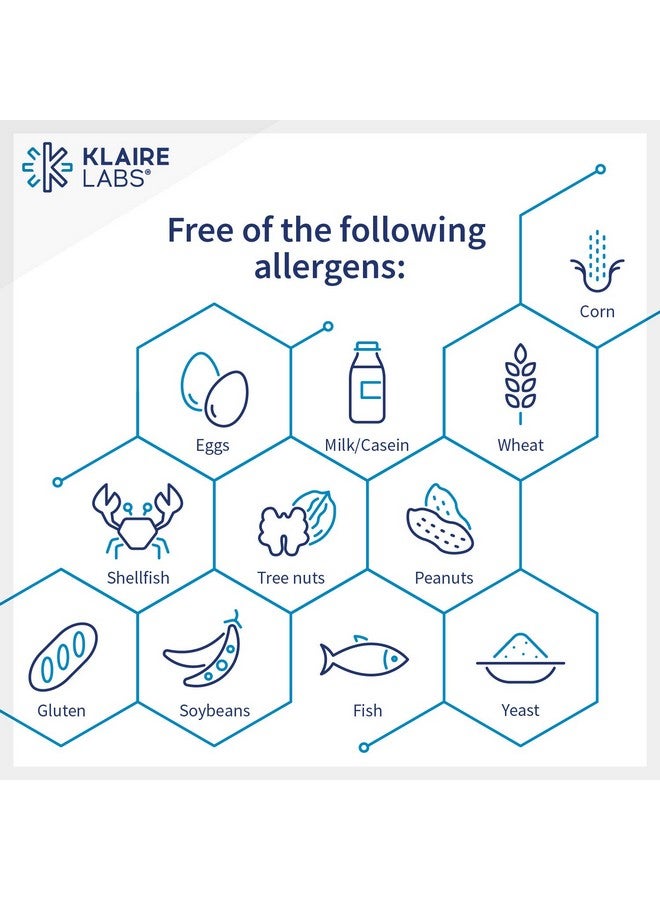 مختبرات كلاير Klaire Labs Biotin 5000mcg - مكمل بيوتين عالي الفعالية - فيتامين يشارك في تغذية البشرة والشعر - حبوب بيوتين صغيرة الحجم وسهلة البلع ومضادة للحساسية وخالية من الذرة (90 كبسولة) - Image 5