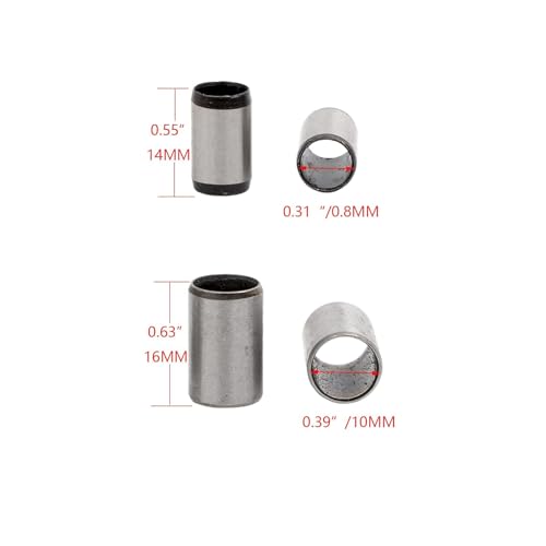 Minho 8Pcs GY6 Scooter Mopeds Cylinder Head Dowel Pin M8x14MM + M10x16MM Compatible with Chinese GY6 50cc 139QMA 139QMB Engines or GY6 125cc 150cc 152QMI 157QMJ Engines - Image 3