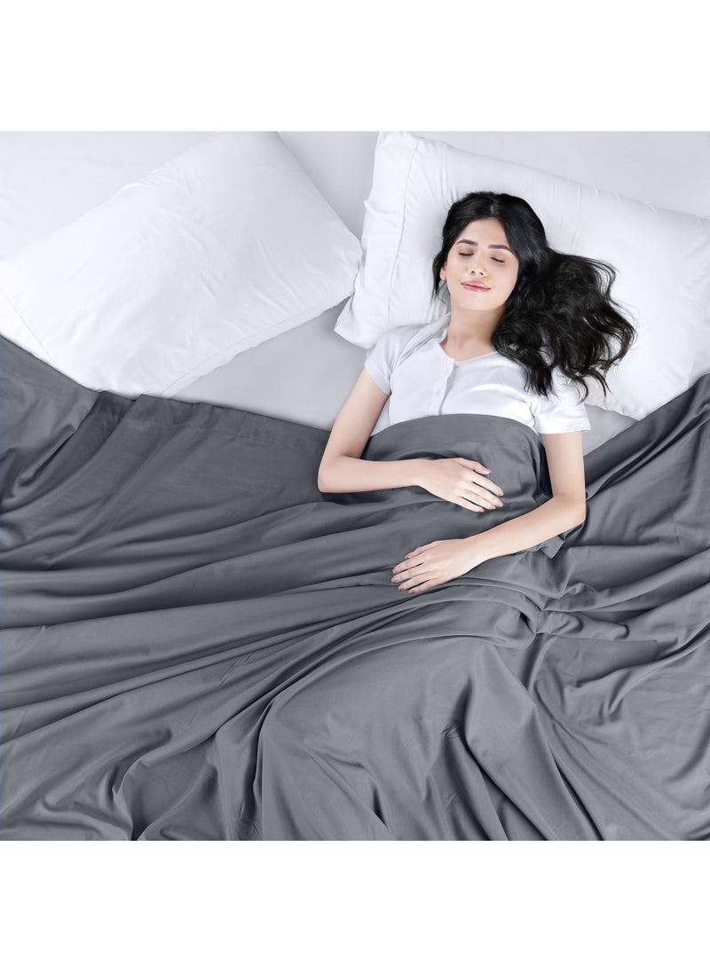 Utopia Bedding Utopia Bedding Flat Sheet - Soft Brushed Microfiber Fabric - Shrinkage & Fade Resistant Top Sheet - Easy Care - 1 Flat Sheet Only (Twin XL  Grey)  - Image 3