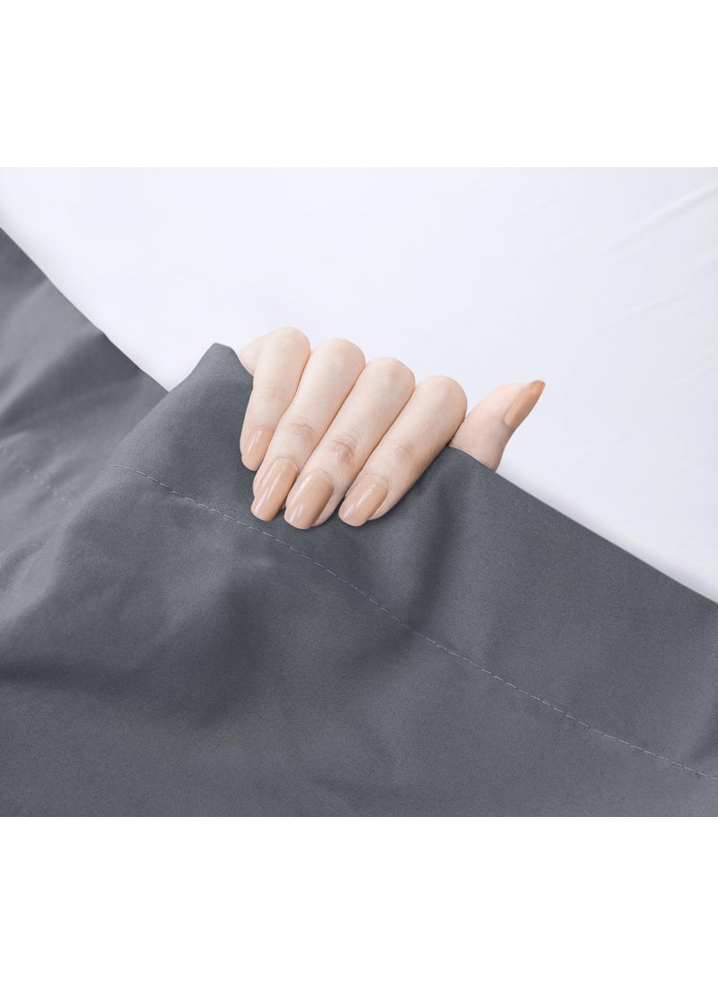 Utopia Bedding Utopia Bedding Flat Sheet - Soft Brushed Microfiber Fabric - Shrinkage & Fade Resistant Top Sheet - Easy Care - 1 Flat Sheet Only (Twin XL  Grey)  - Image 4