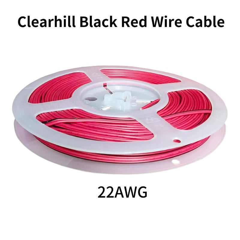 20M/65.6FT 22AWG Electrical Wire,2 Pin Black Red Wire Cable,Extension Wire Cable (22AWG, 20M) - Image 3