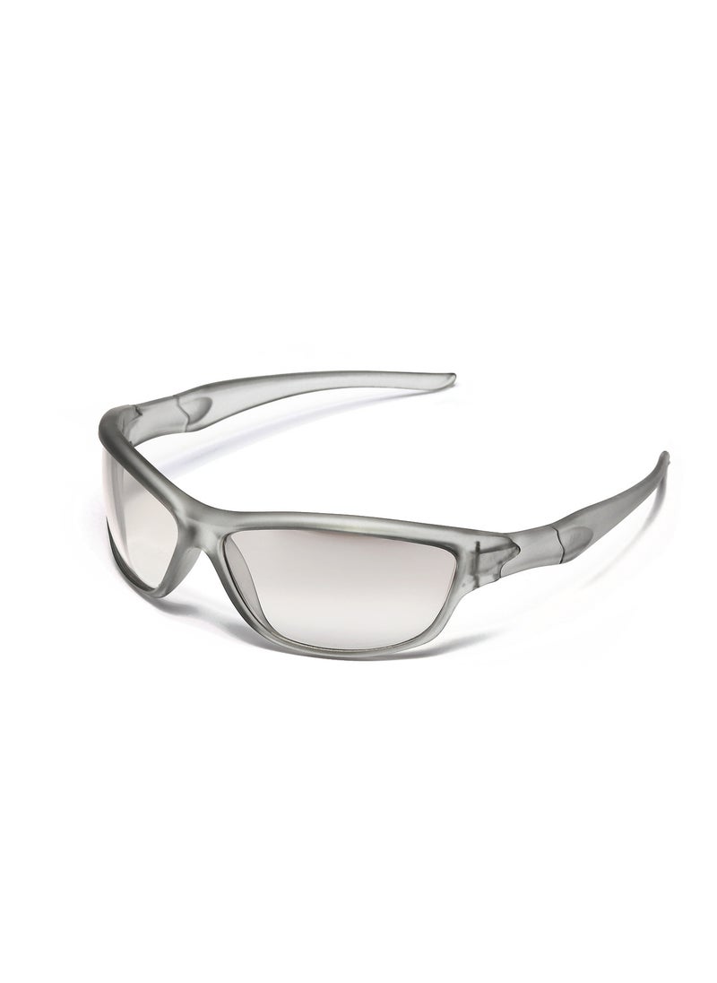 Generic Cyberpunk Silver Y2K Sunglasses for Men  Women Lightning Gray 