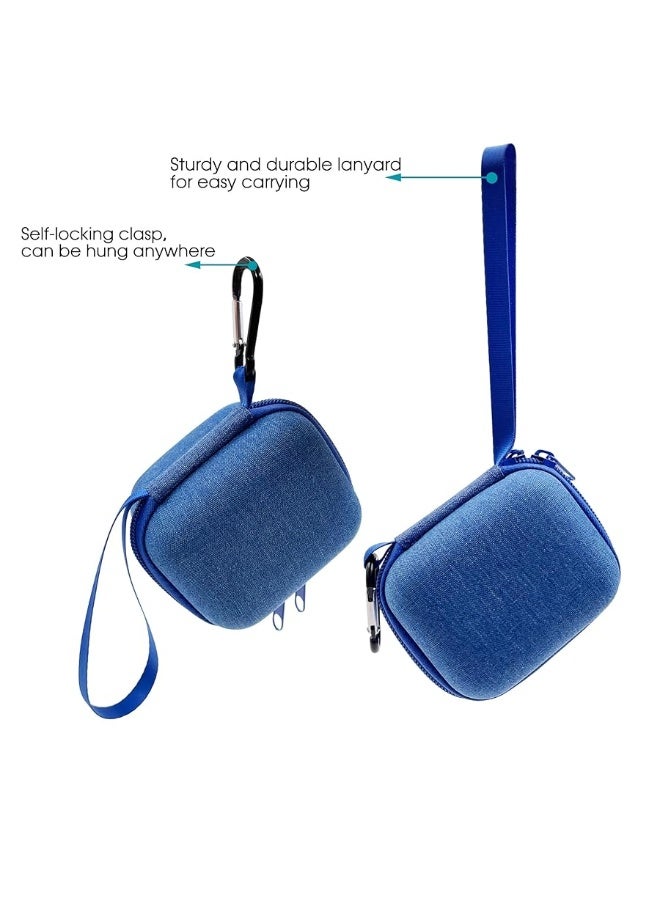 xcivi Hard Carrying EVA Case for Bitzee Interactive Toy Digital Pet with 15 Animals Virtual Electronic Pet, Protective Storage Accessory Compatible with Bitzee 3D Interactive Pets React to Touch (Blue) - Image 3