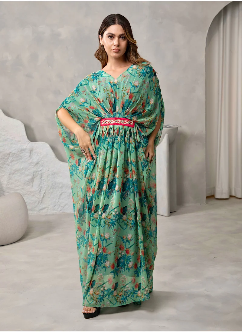 ECSTACY Printed kaftan set