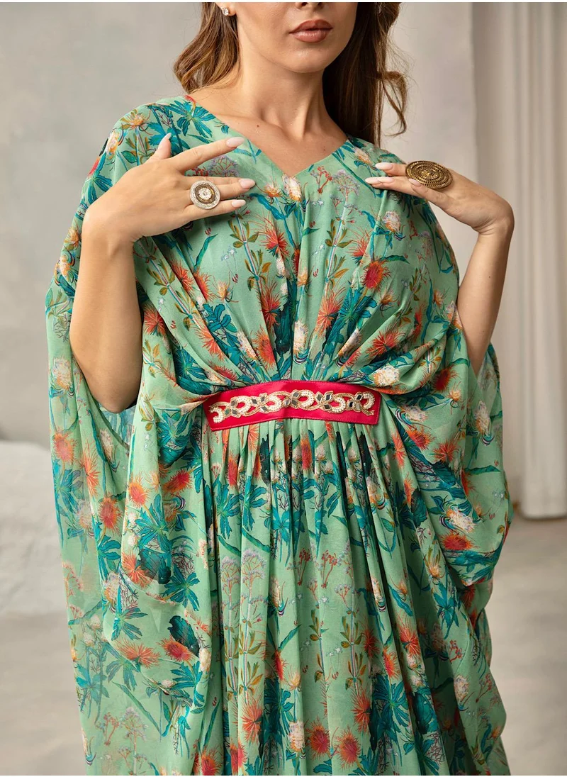 ECSTACY Printed kaftan set