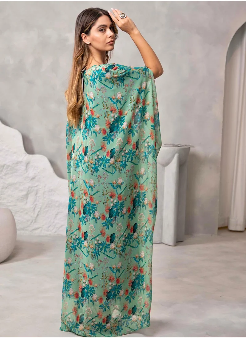 إكستاسي Printed kaftan set