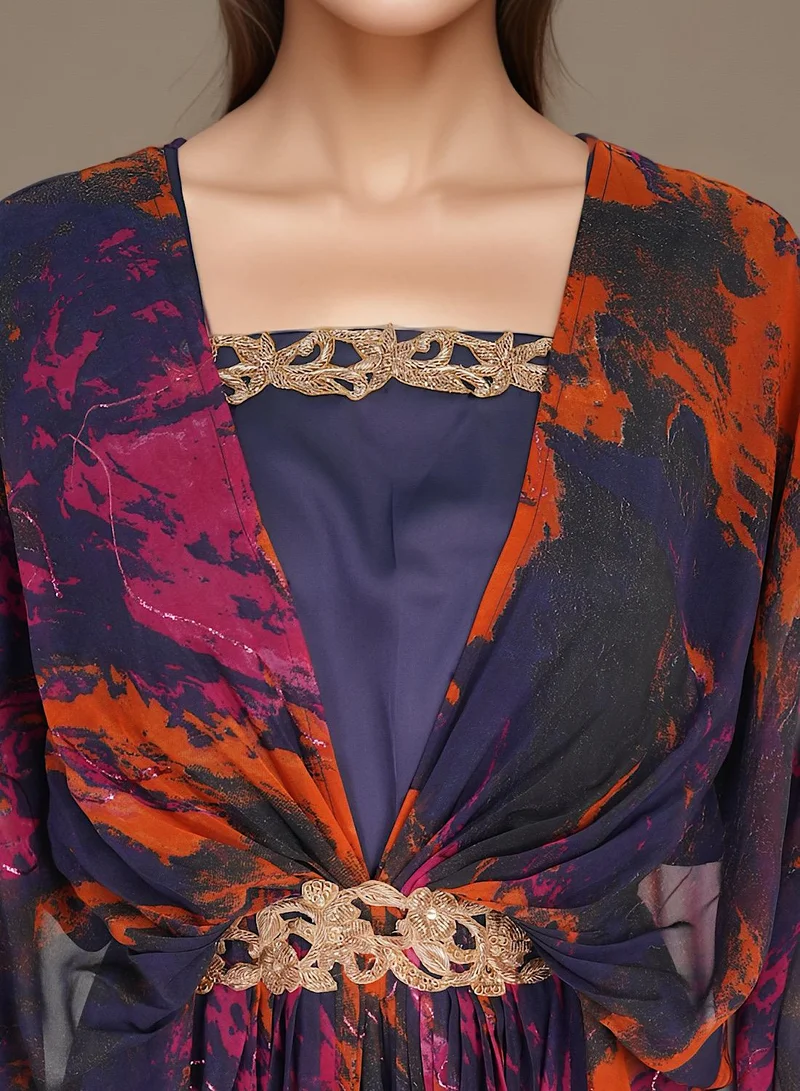Ecstacy  Printed kaftan set for Women | Best Price UAE