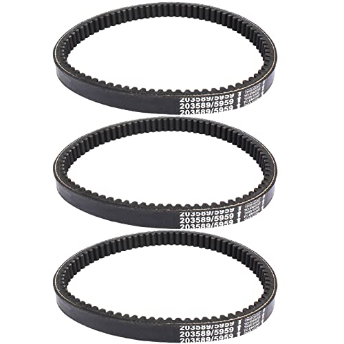 LIYYDS 3 PCS Drive Belt Compatible with Coleman KT196 Go Kart Powersports KT196cc 4 Wheelers 196cc 6.5HP Gokart Buggy Mini Bike - Image 1