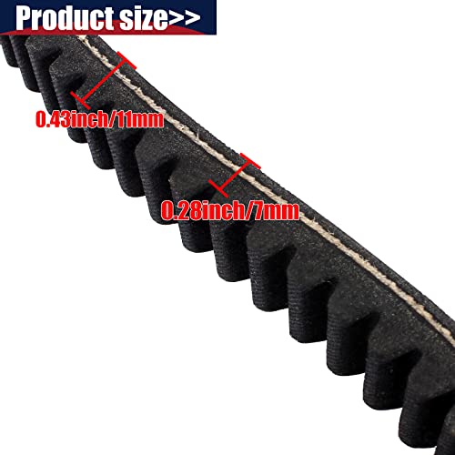 LIYYDS 3 PCS Drive Belt Compatible with Coleman KT196 Go Kart Powersports KT196cc 4 Wheelers 196cc 6.5HP Gokart Buggy Mini Bike - Image 3