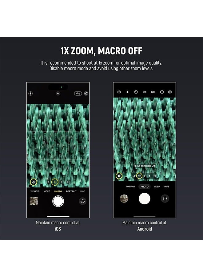 NEEWER 45X Mini Pocket Microscope Lens with 17mm Thread Phone Lens Clip, 2 Brightness LED Light, Microscopic World Observation, USB C Cable, Compatible with iPhone Samsung, LS-32 PRO - Image 3