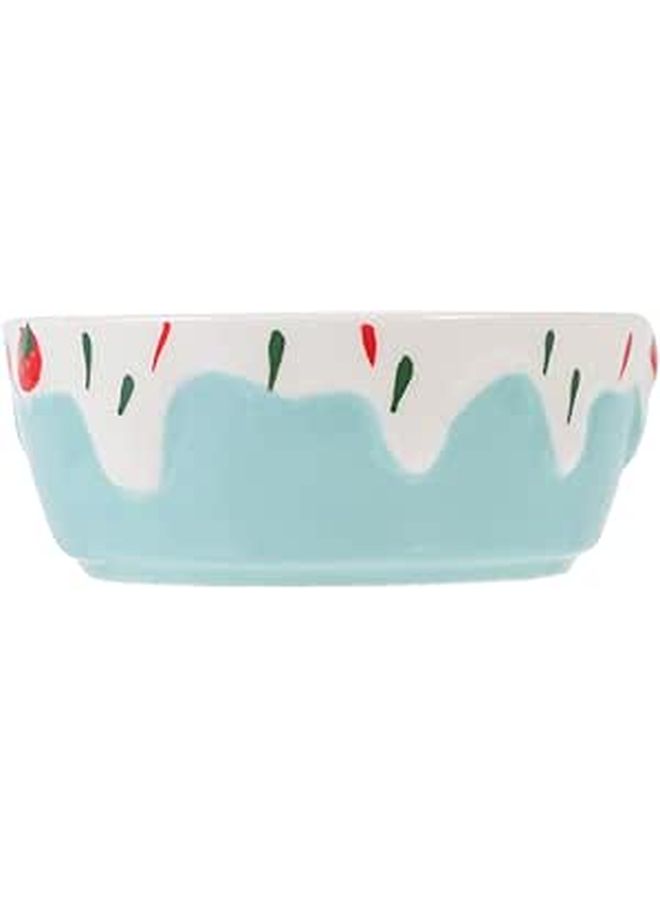 Heavy Duty Ceramic Hamster Food Bowl Anti Tip Small Pet Water Dish For Hamsters Bathroom Toilet Use Blue - Image 1