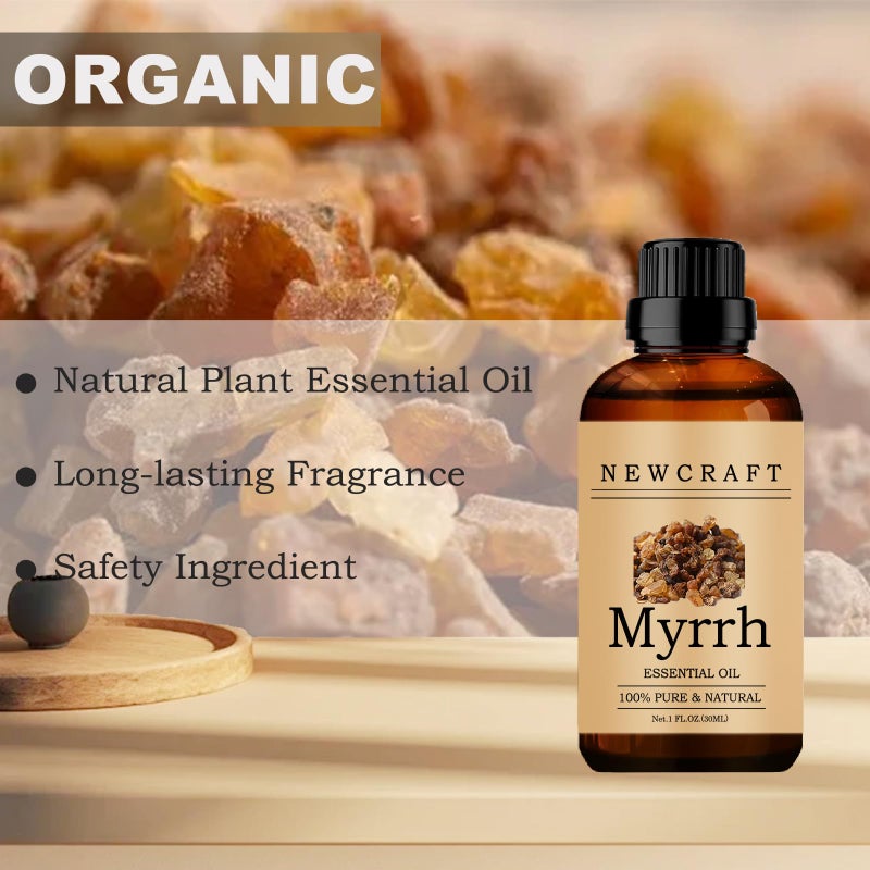 NewCraft Myrrh Essential Oils, 100% Pure and Natural Essential Oil for Aromatherapy Diffuser - Myrrh/1 Fl Oz - Image 2