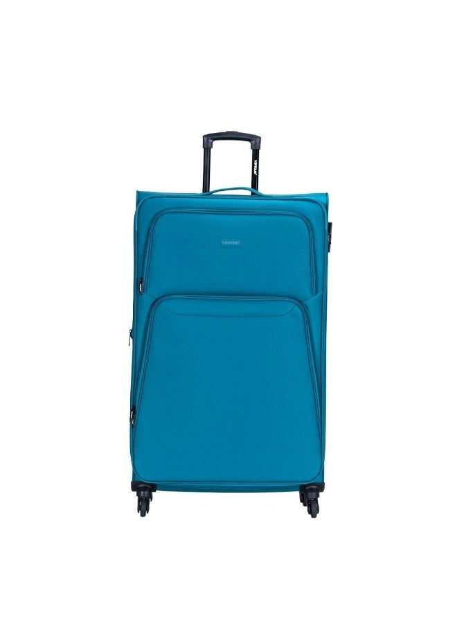 VIPTOUR 4-Piece Fabric Softside Luggage Set with 360° Spinner Wheels & Number Lock – Durable Polyester Travel Trolley Bag (20’’ / 24’’ / 28’’ / 32’’) - TARQUOISE - Image 2