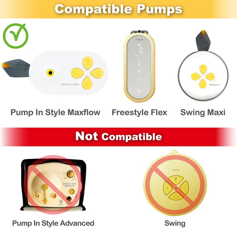 Nenesupply Connectors Compatible with Medela Personal Fit Flex Connector. Work with Pump in Style Maxflow Freestyle Flex Swing Maxi Breastpumps Not Original Medela Pump Parts. Incl. Membrane and Valve - Image 3