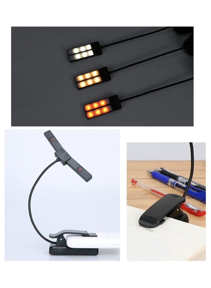 SYOSI Music Stand Light, Dual Heads Rechargeable Clip-On Orchestra Lamp for Piano, Lightweight Eye Care Book Light for Readers & Kids with Foldable Head - Image 5
