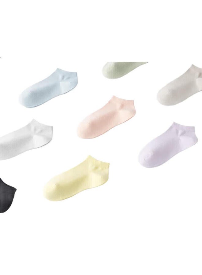 B&C.ROOM Bamboo House Women'S Short Socks, Pure Cotton, Thin Summer Style, Non-Slip, No Heel Slipping, New Explosive Spring And Autumn Style, Women'S Boat Socks, 6 Pairs - Image 1