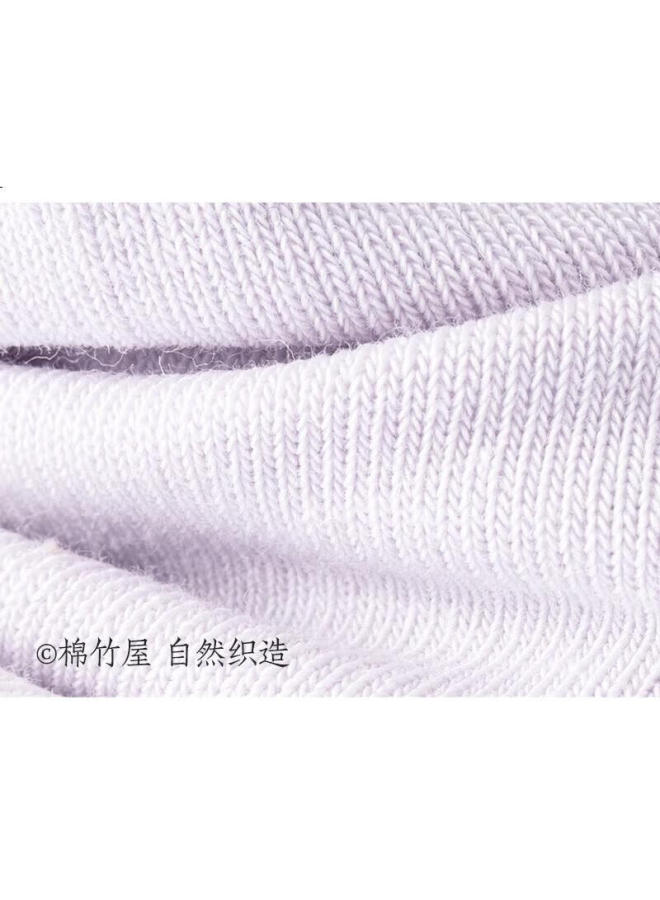 B&C.ROOM Bamboo House Women'S Short Socks, Pure Cotton, Thin Summer Style, Non-Slip, No Heel Slipping, New Explosive Spring And Autumn Style, Women'S Boat Socks, 6 Pairs - Image 3