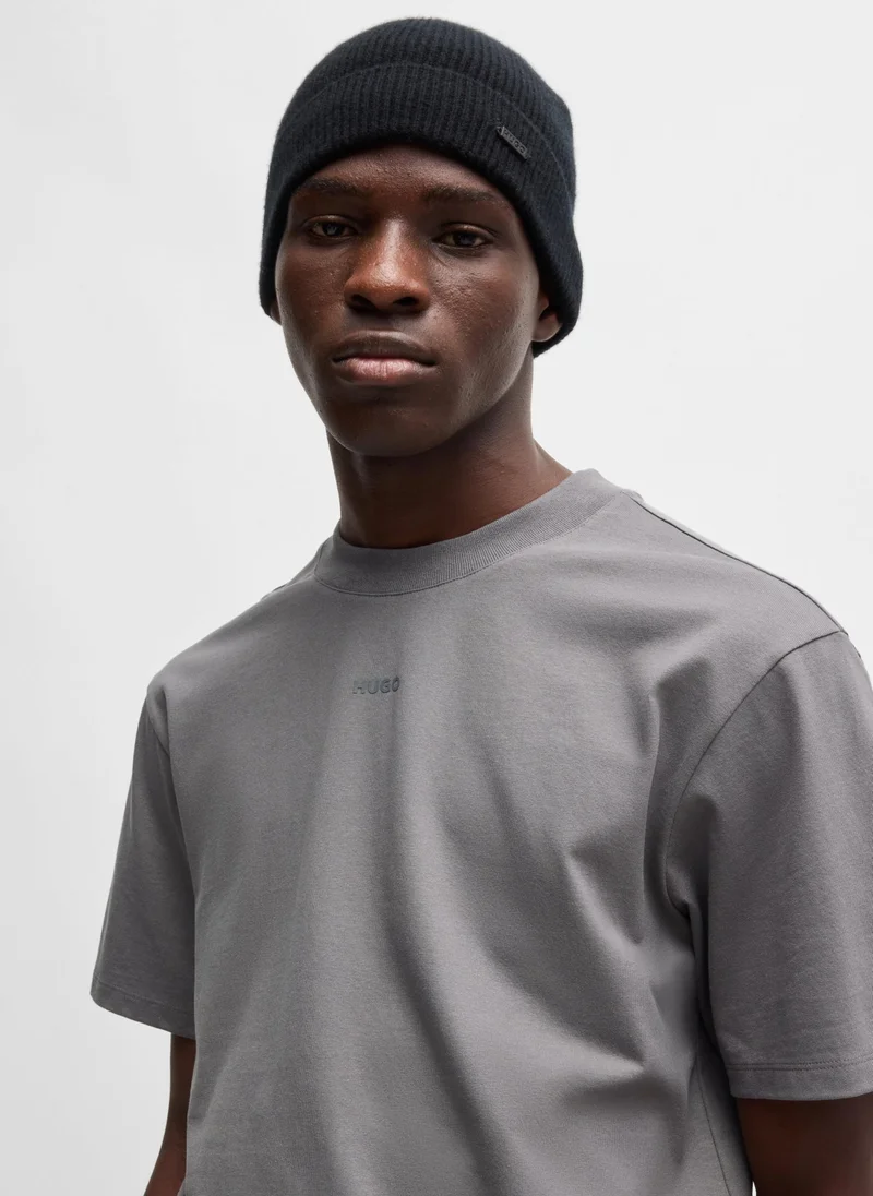 HUGO Relaxed-fit T-shirt in cotton with logo print