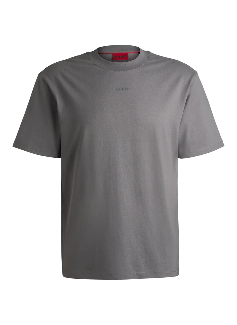 HUGO Relaxed-fit T-shirt in cotton with logo print