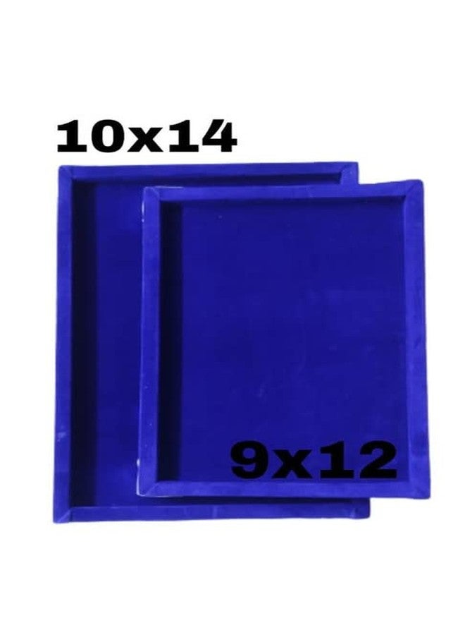 LUCKY STORE Combo Pack Of 2 (9x12 Inch & 10 x 14 Inch) Velvet Tray For Jewellery Display/Jewellery Display Organizer Tray - Image 2