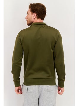 Ellesse Men Sportswear Fit Long Sleeve Training Track Jackets, Olive  - Image 2