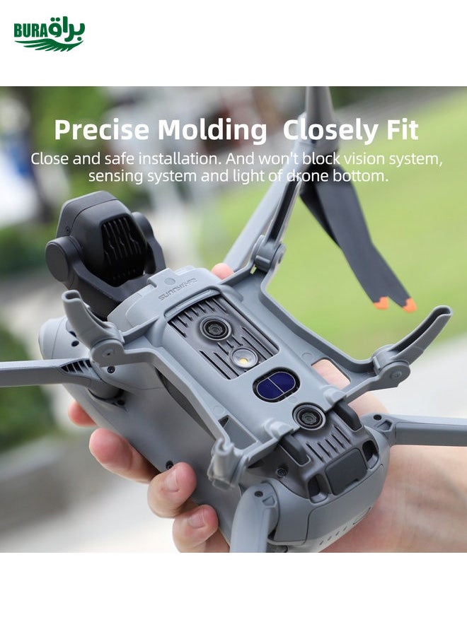 BURAQ - For DJI Air 3S / 3 Sunnylife Landing Gear Extensions Heightened Spider Gears Support Leg (Orange) - Image 1