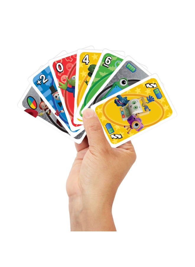 UNOW ​Mattel Games UNO Disney and Pixar Toy Story 5 Card Game with Movie-Inspired Deck for Kid & Family Nights, Parties, Travel & Camping - Image 2
