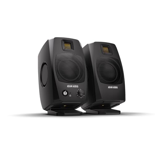 ADAM Audio D3V Active Desktop Monitoring System with USBC Connection Pair Black - Image 1