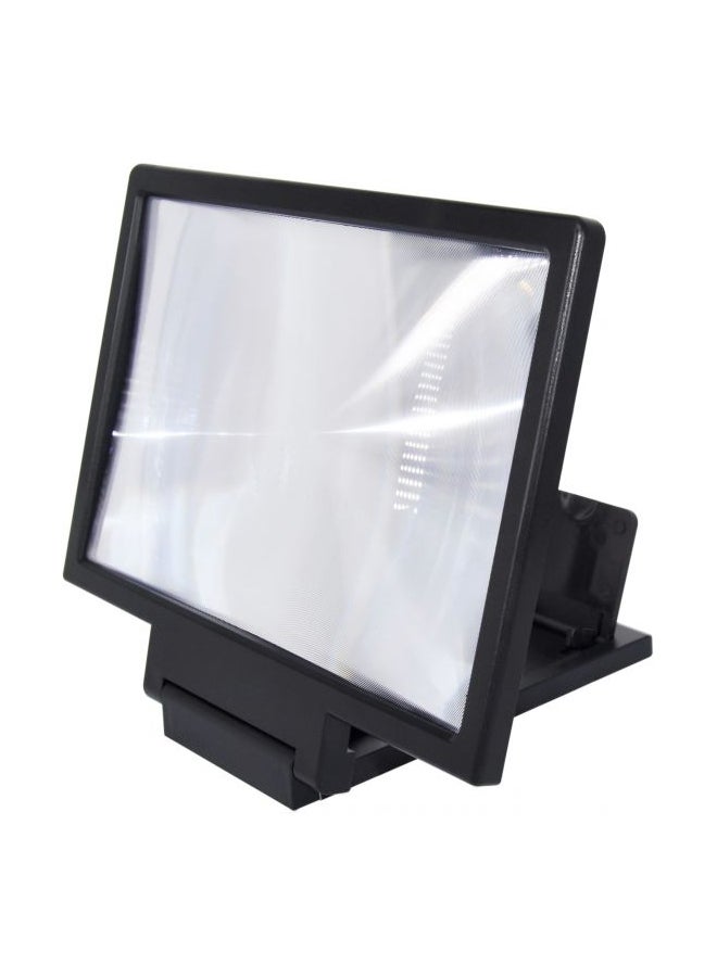 3D Screen Magnifier HD Video Foldable Stand Black 